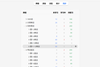 自考英语二Anki卡牌学员群近期更新内容